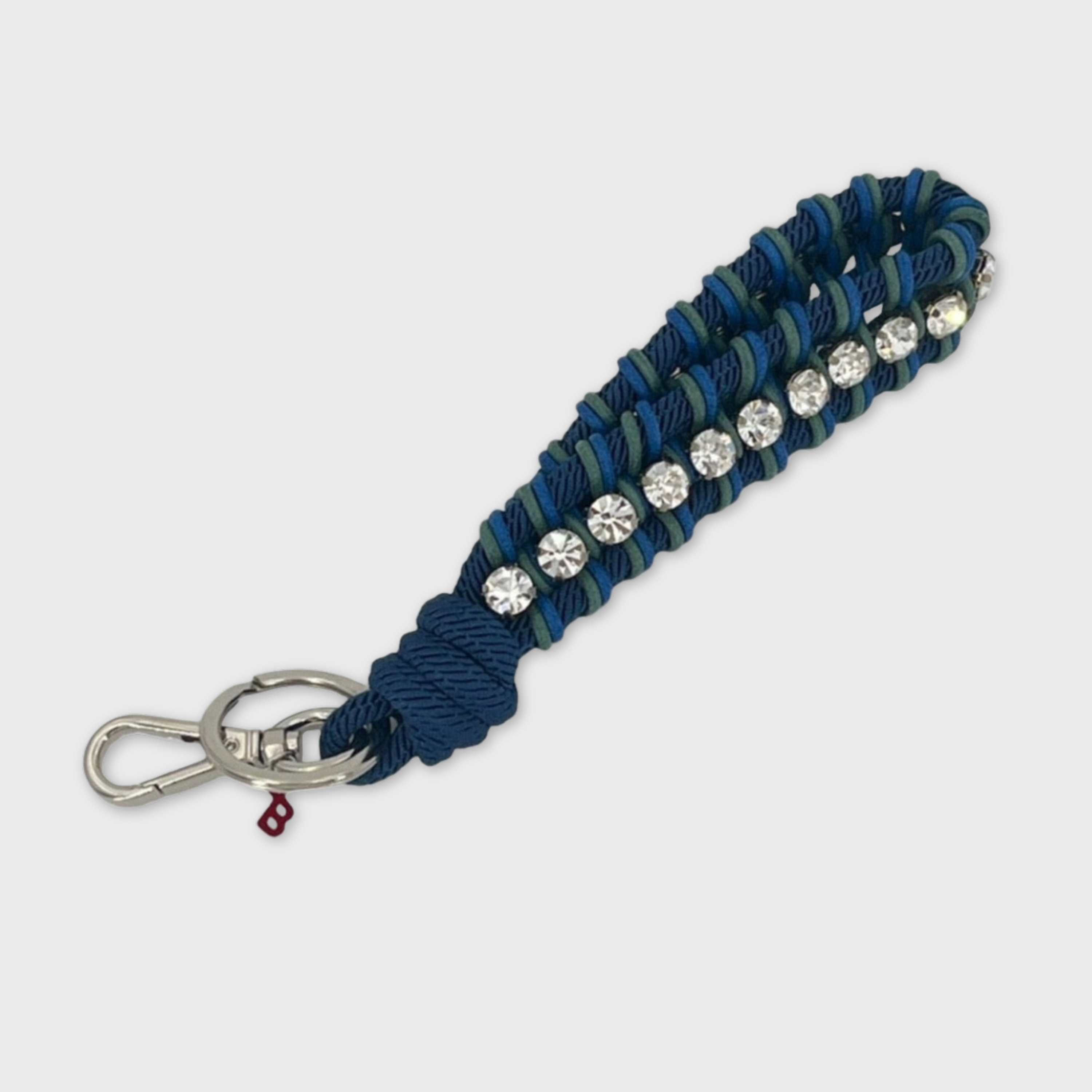 RHINESTONES Key Ring - Dark Blue