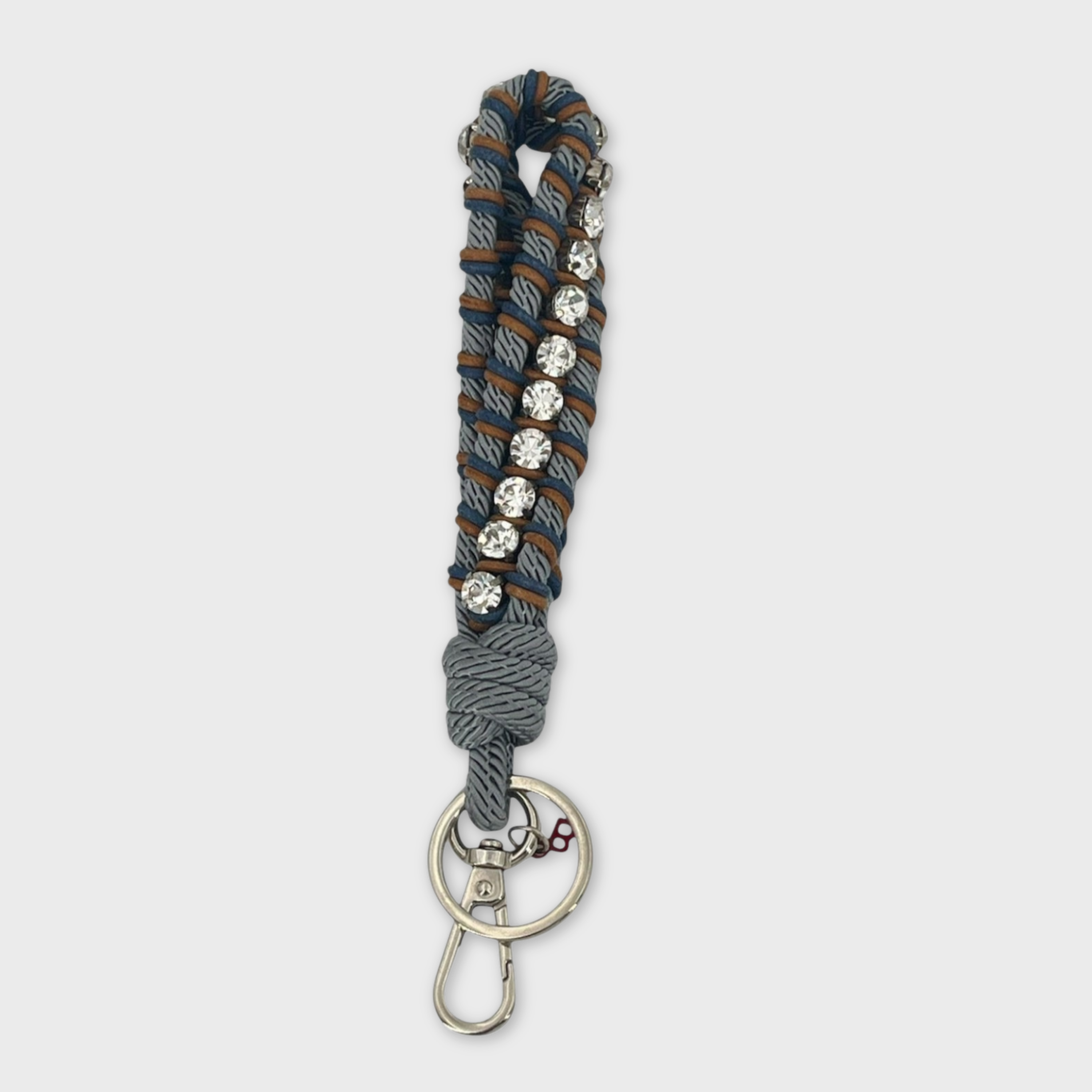 RHINESTONES Key Ring - Blue Crab