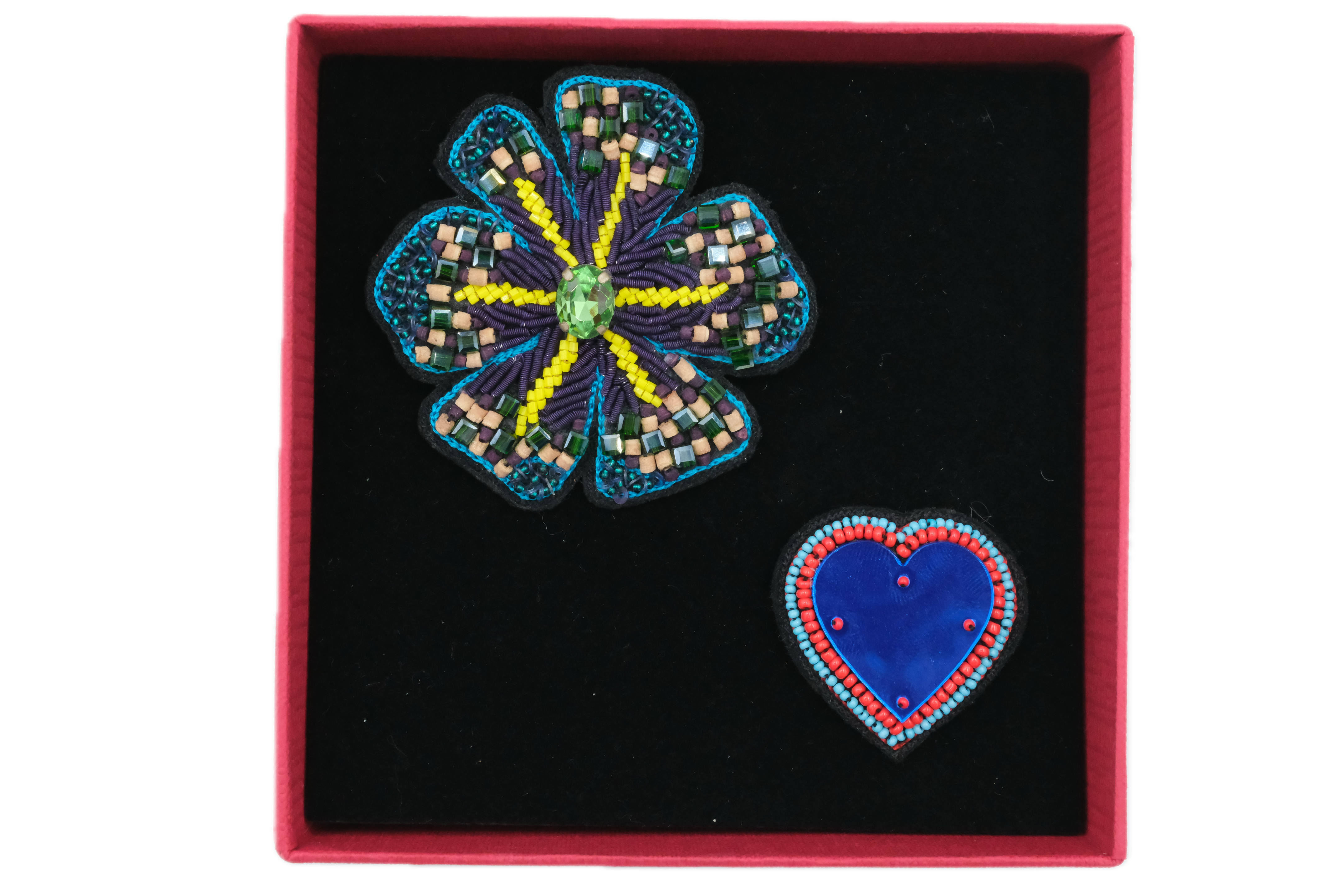 HELEBORE and HEART Brooches