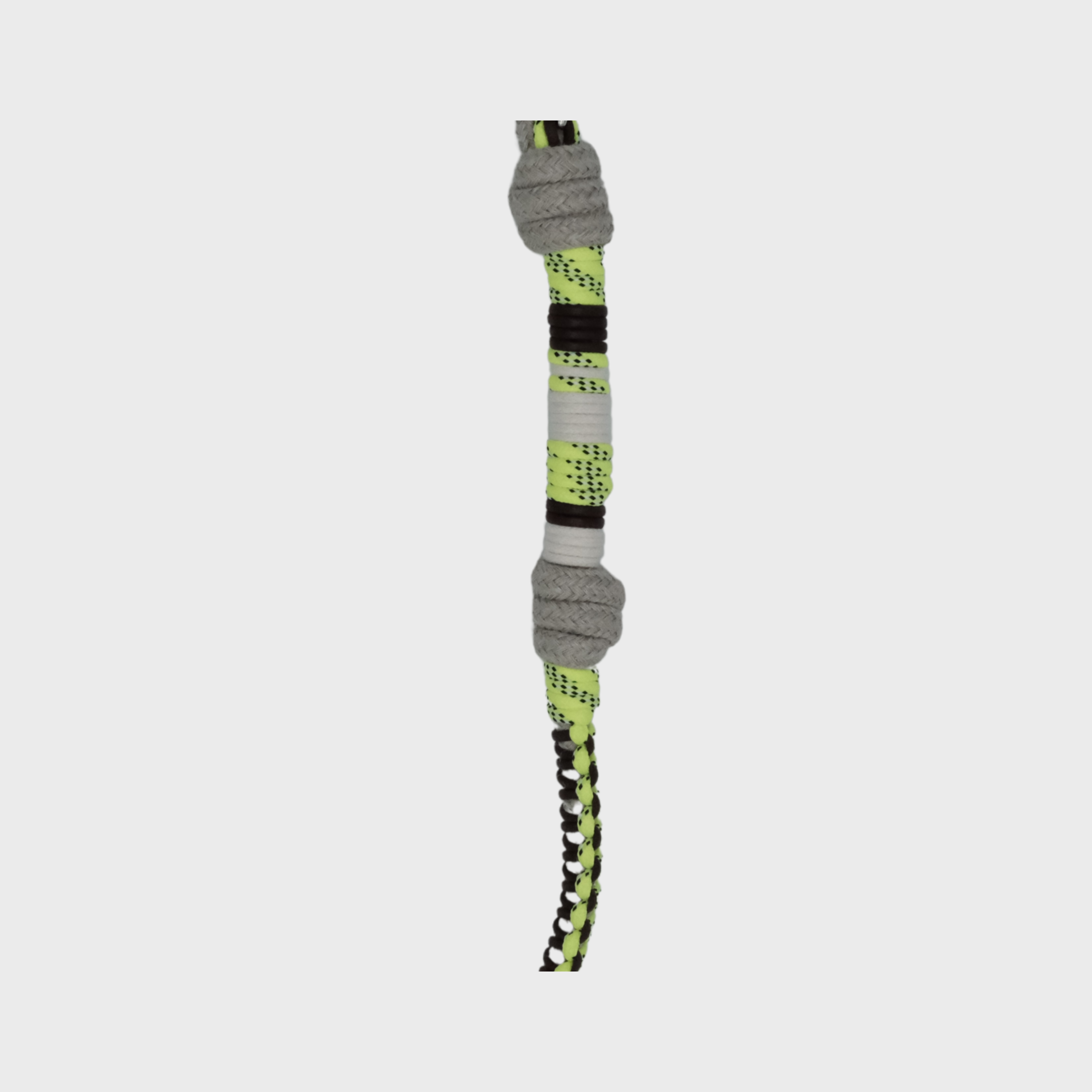 Detail of the neon yellow Watson Dog leash