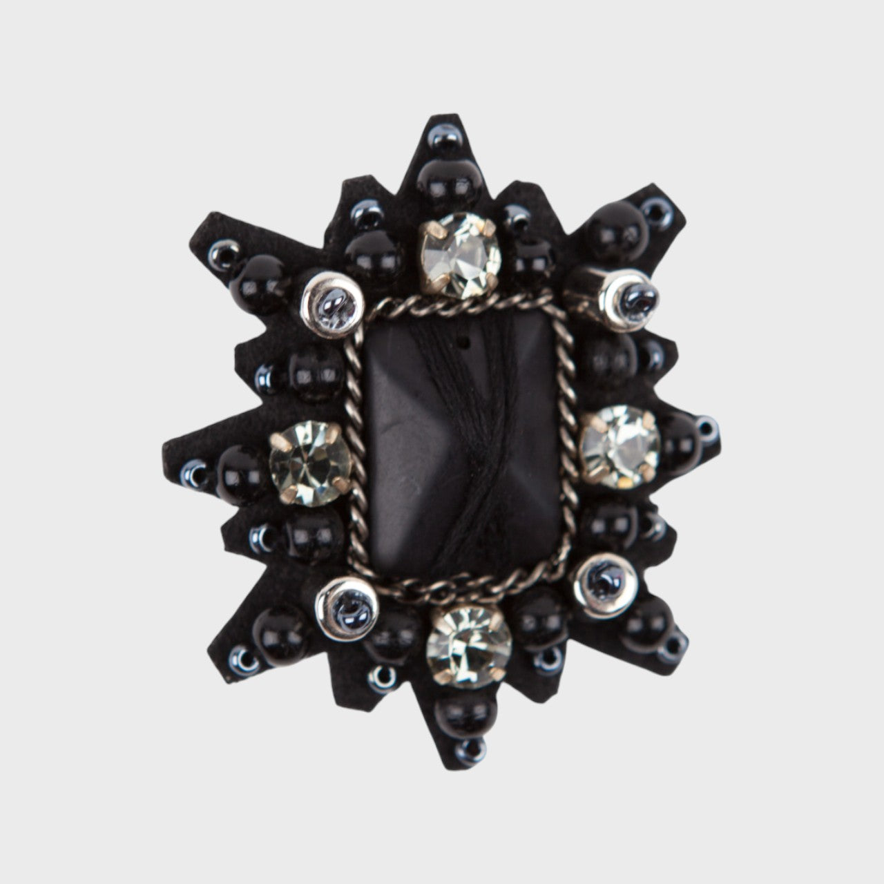 TIARA SQUARE Brooch