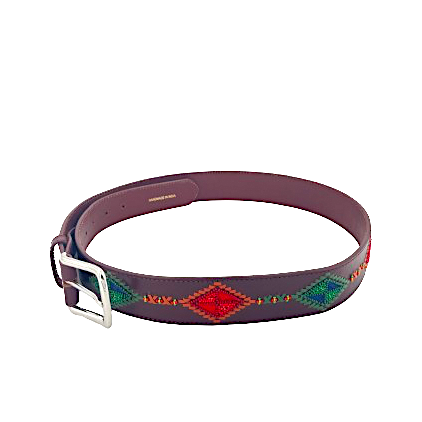 CHEROKEE Embroidered Leather Belt