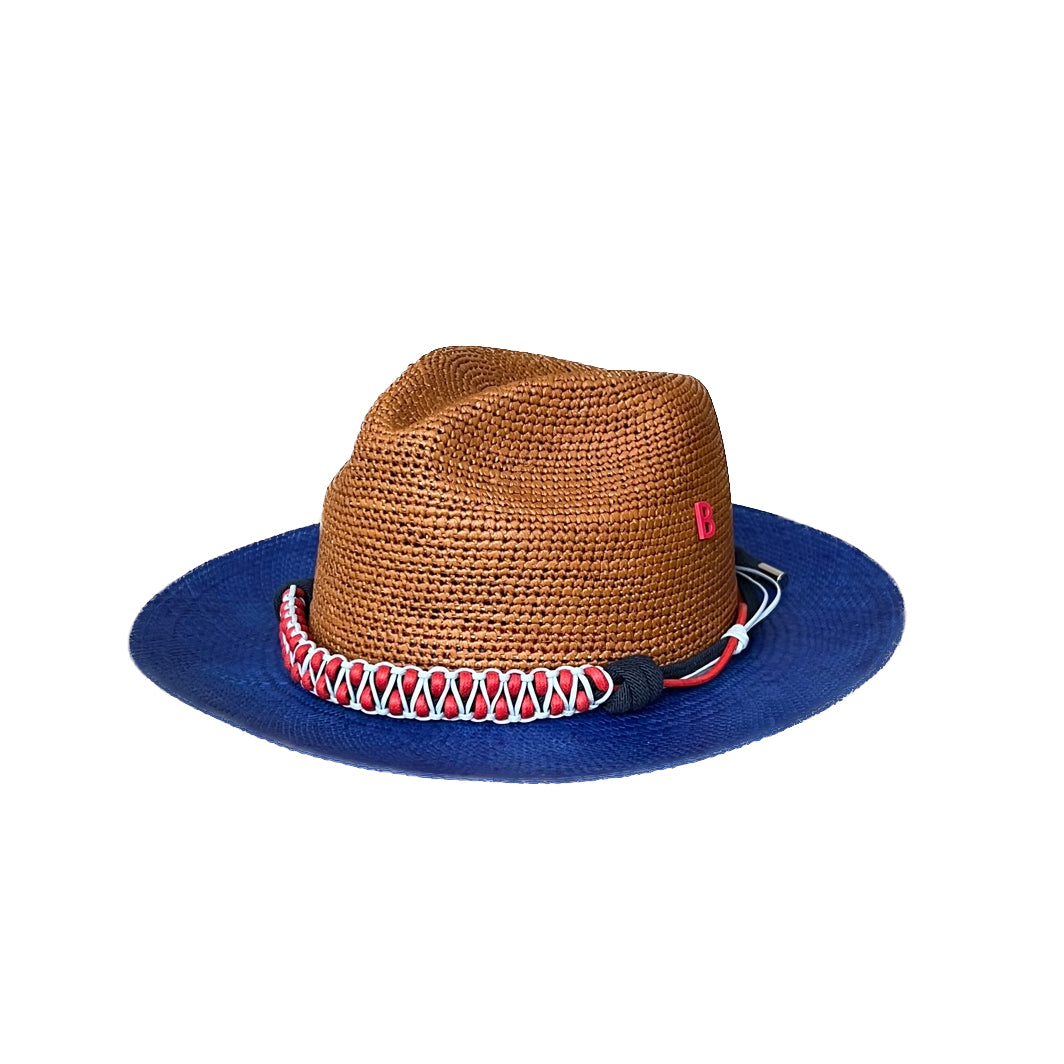 TUILERIES - straw w/Macramé hatband
