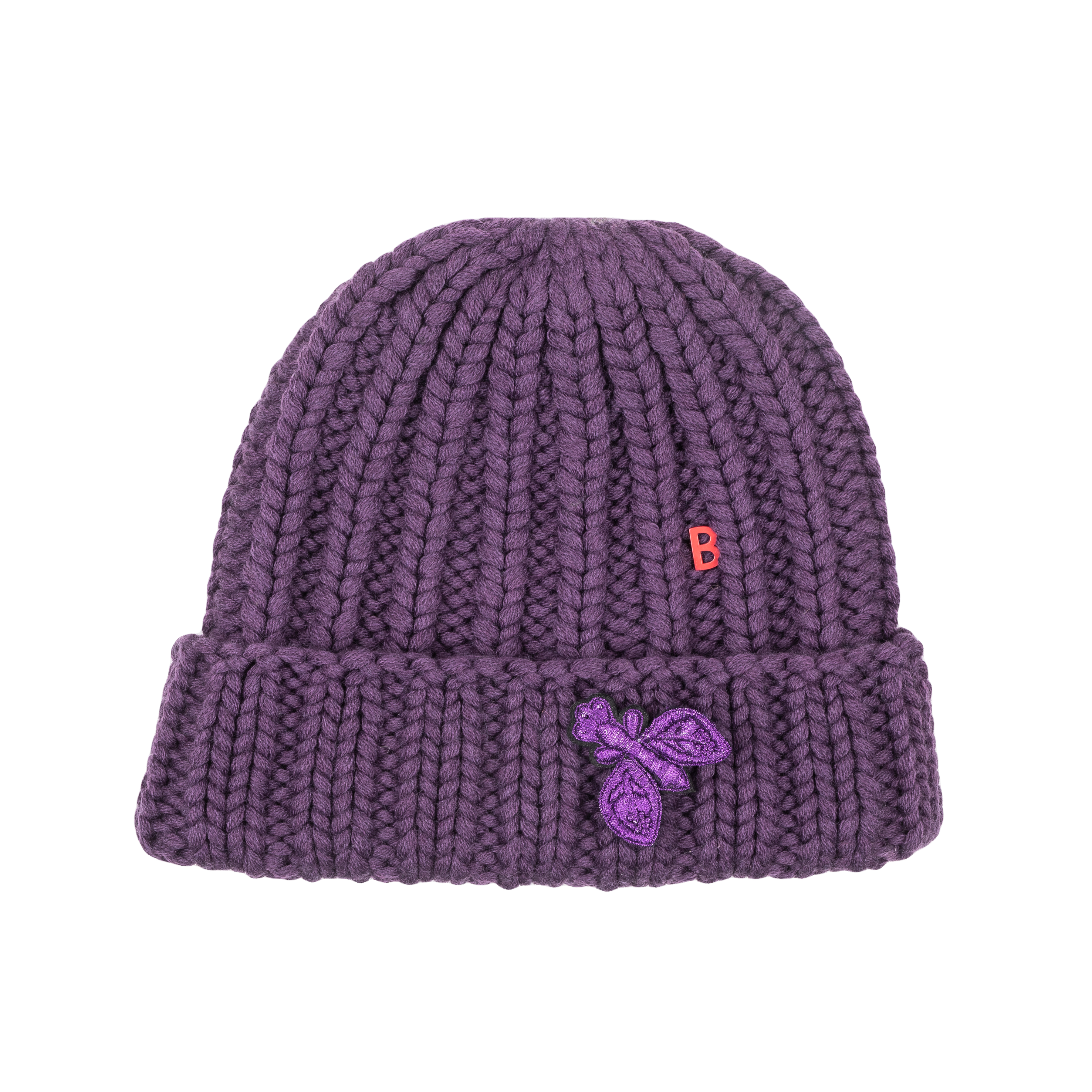 AGO BONNET Hand Knitted Virgin Wool with FLY
