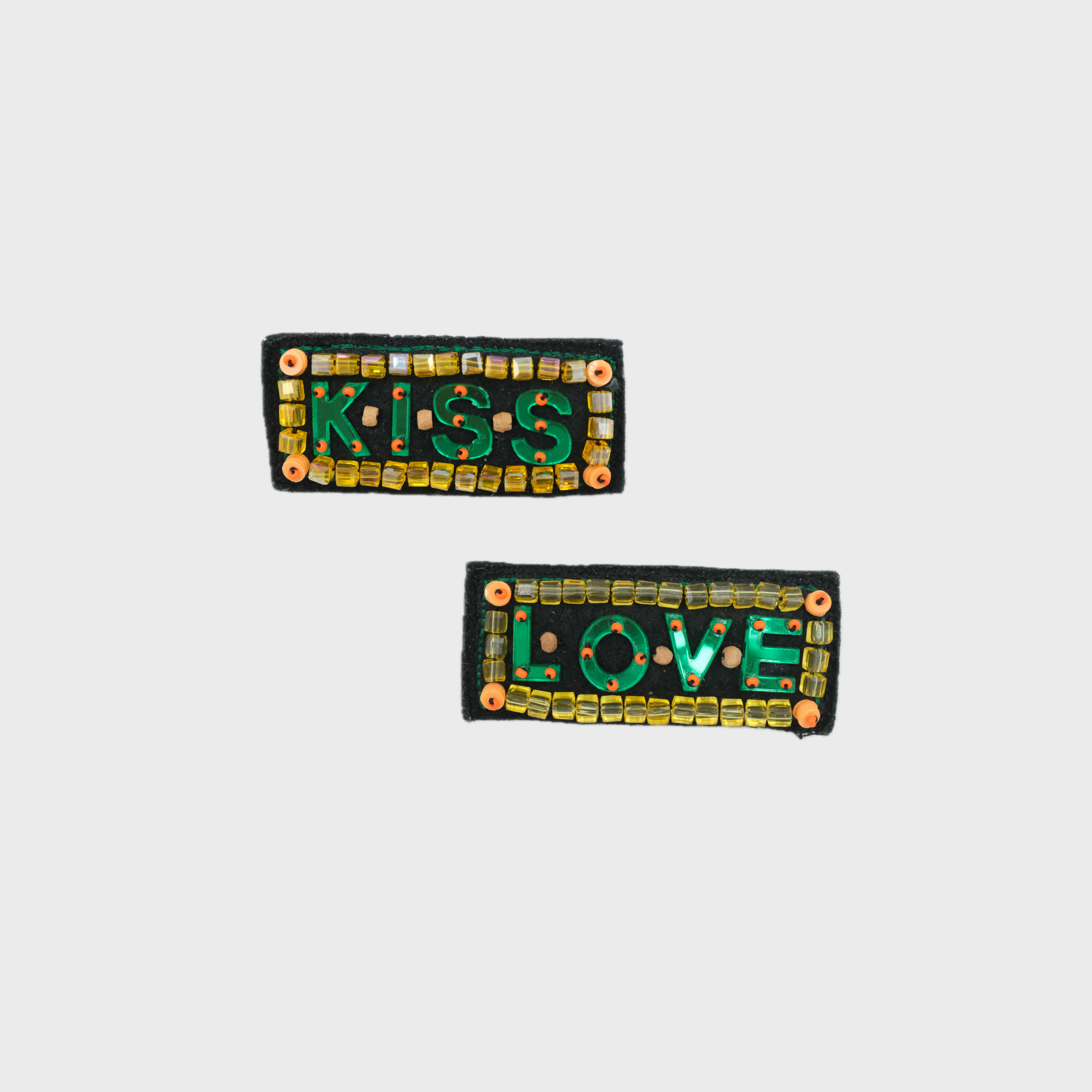 KISS and LOVE Brooches