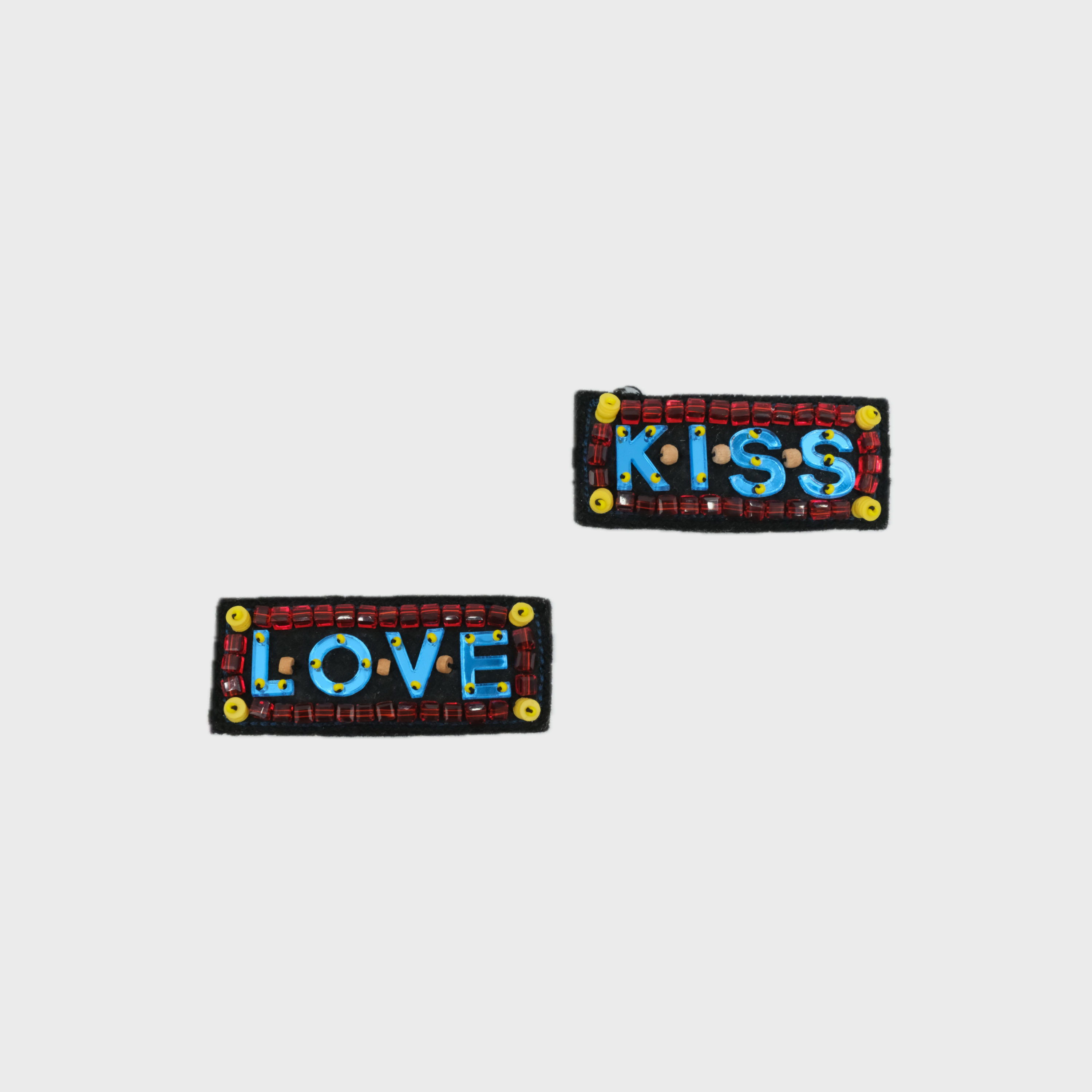 LOVE and KISS Brooches