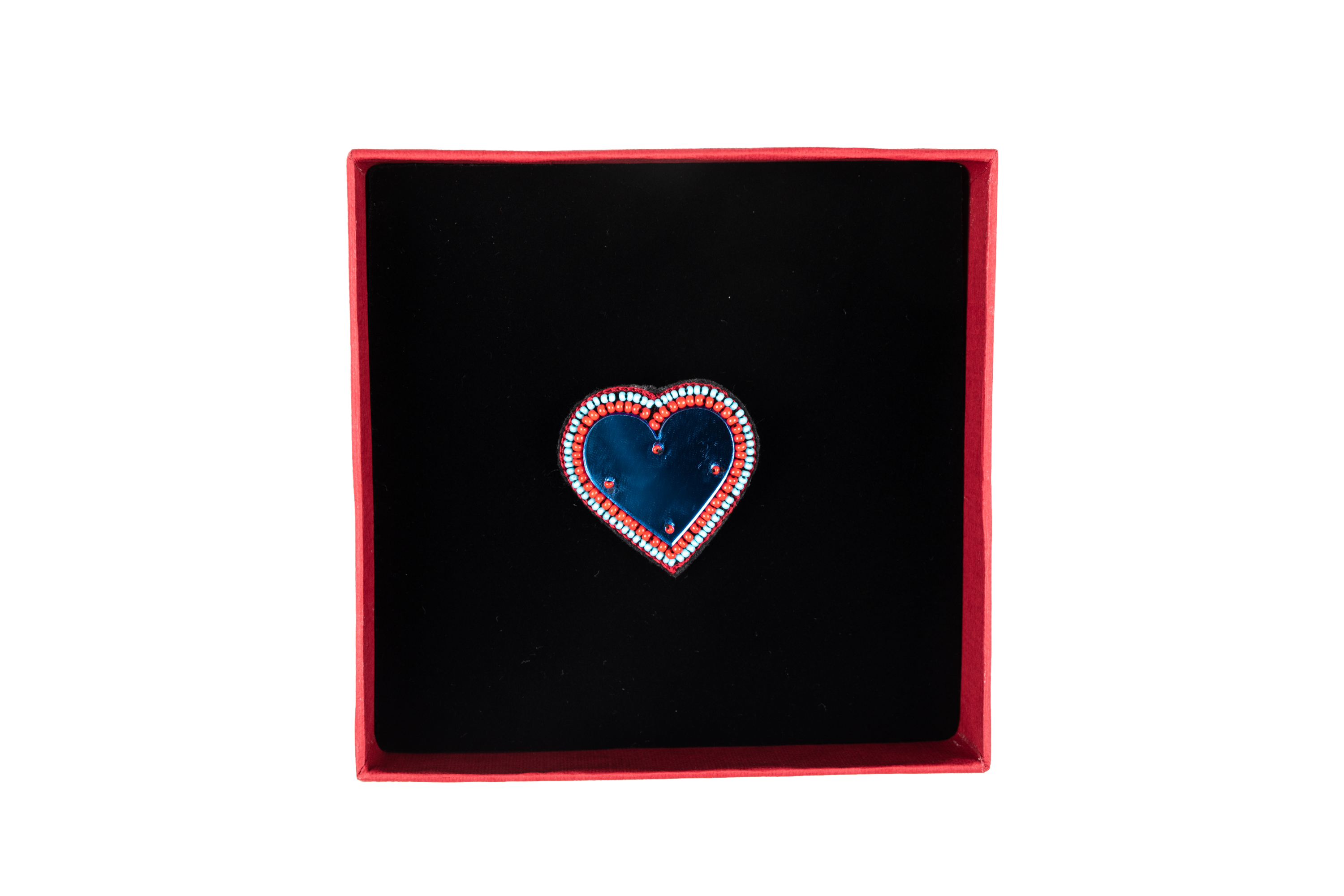 HEART MIRROR Brooch