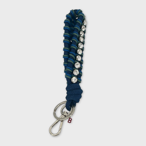 RHINESTONES Key Ring - Dark Blue