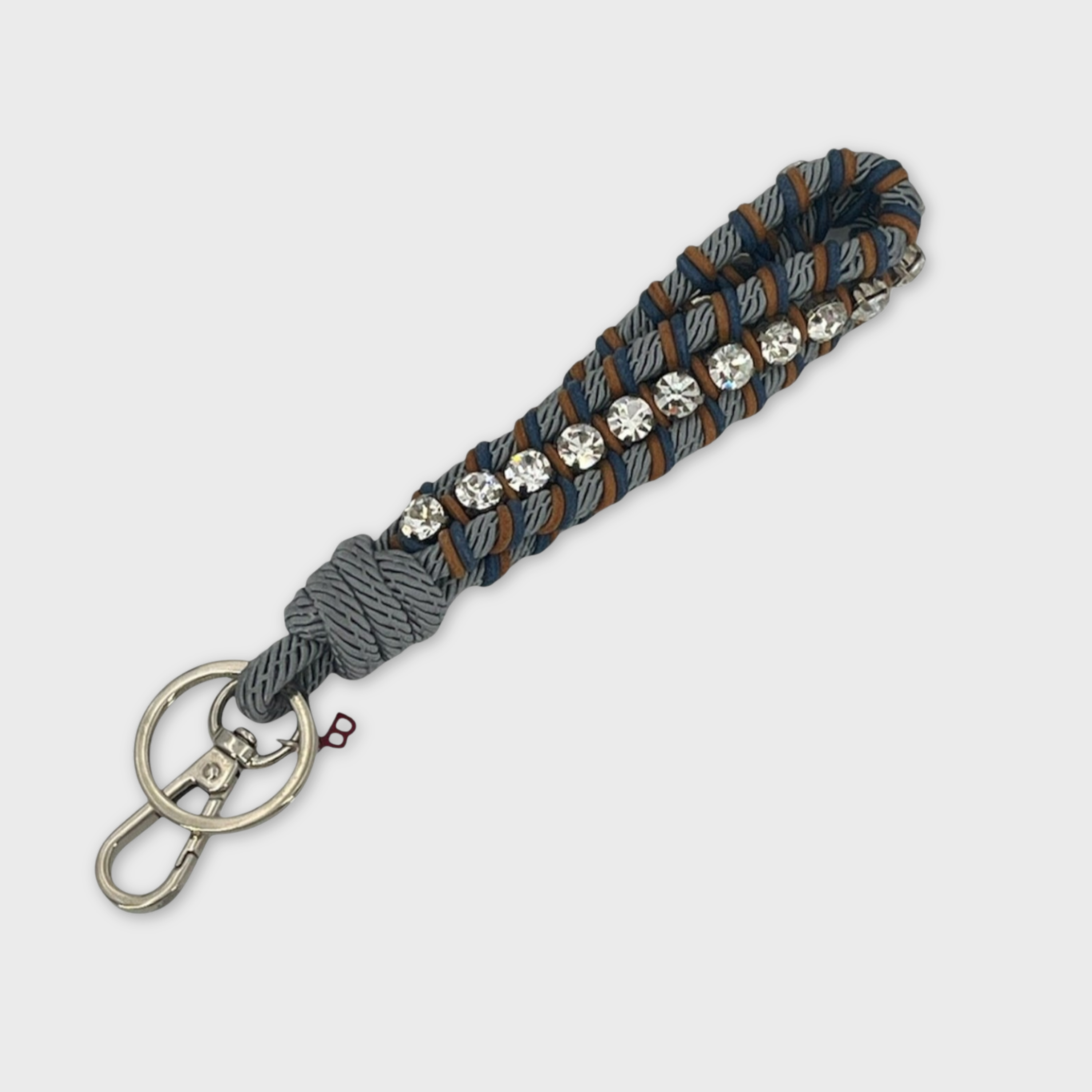 RHINESTONES Key Ring - Blue Crab