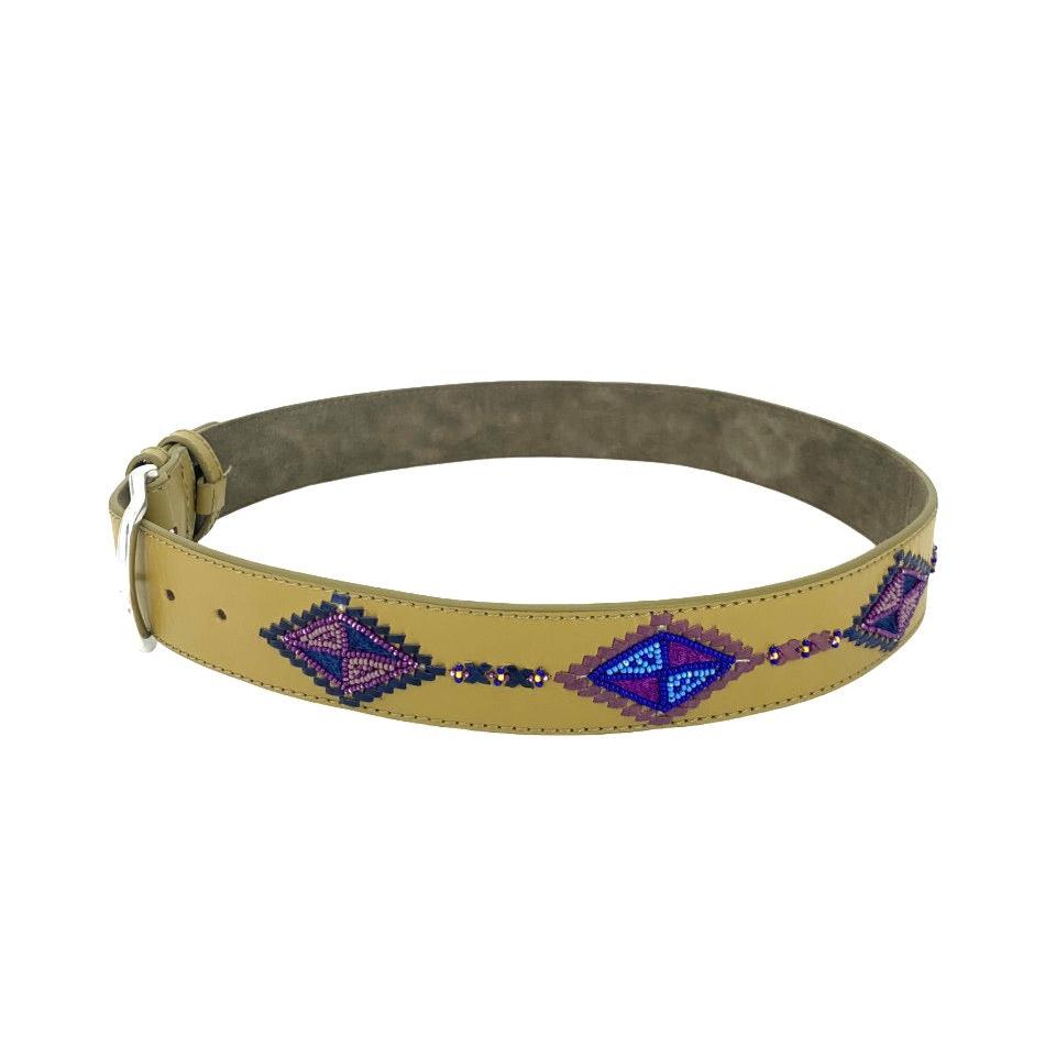 CHEROKEE Embroidered Leather Belt