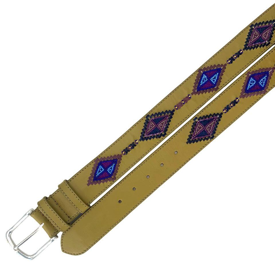 CHEROKEE Embroidered Leather Belt