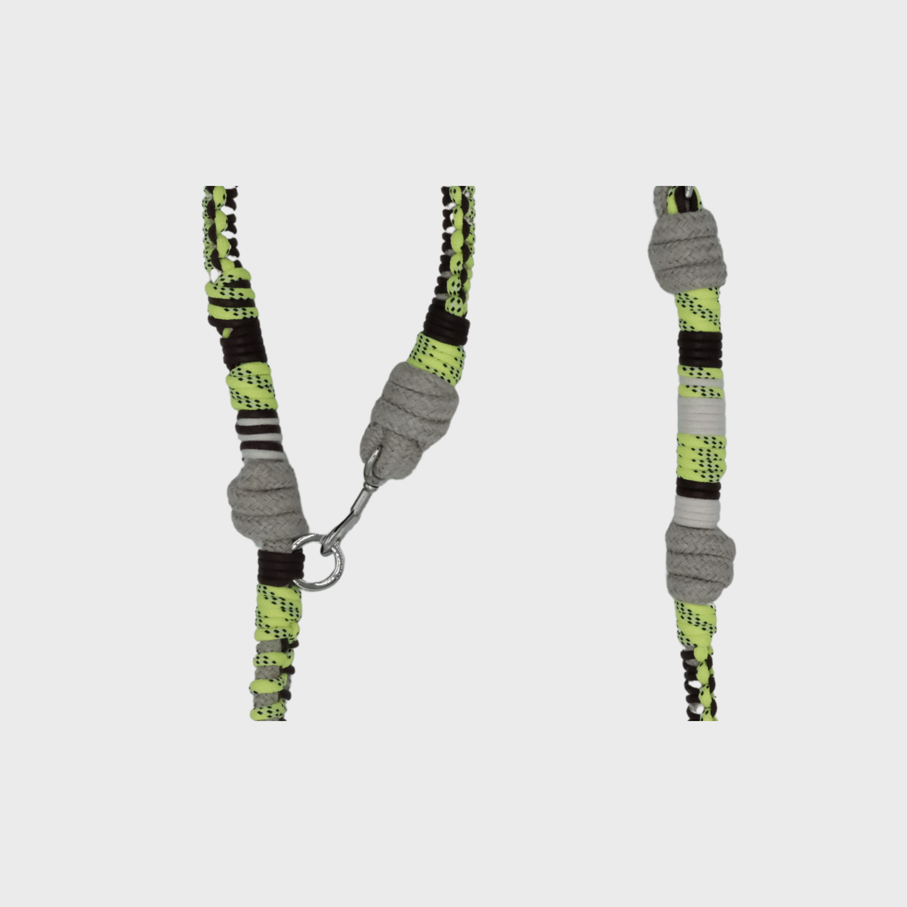 Close up of the neon yellow Watson Dog Leash