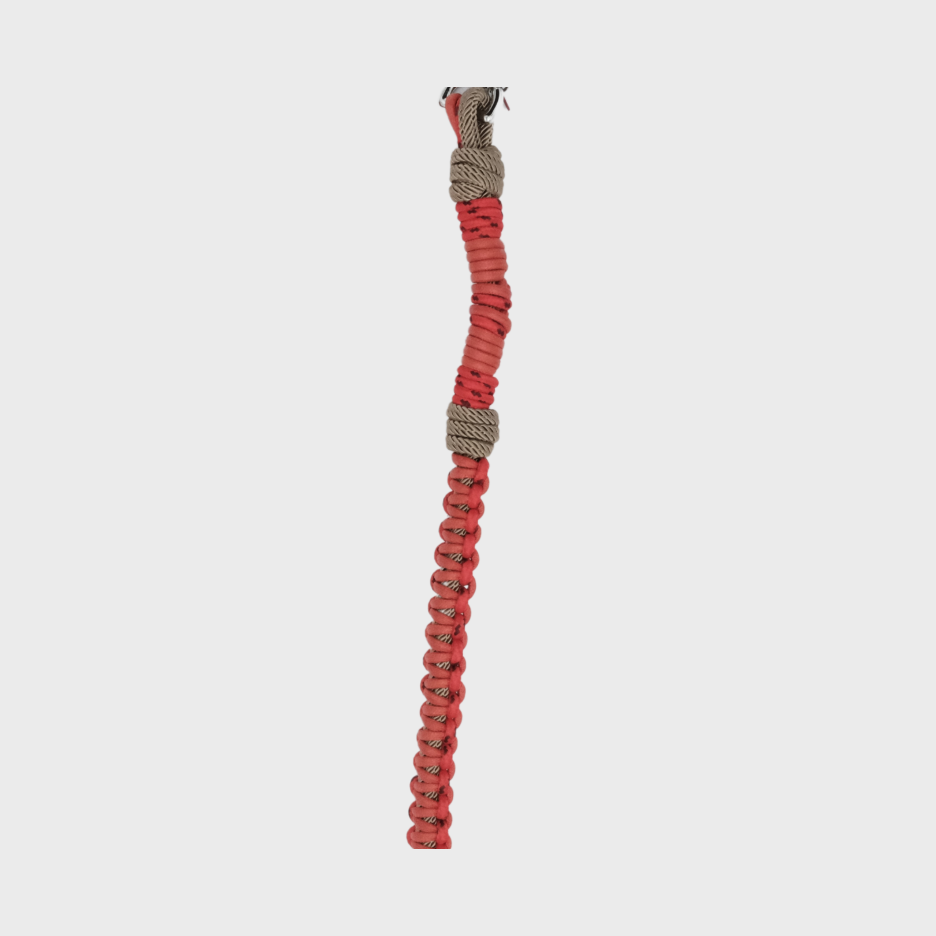 Detail of the red and light brown Tarzan Dog Leash