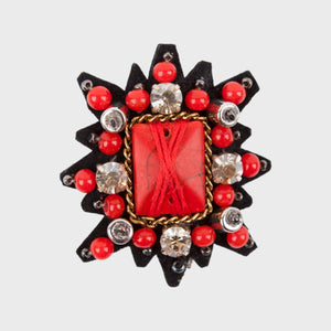 TIARA SQUARE Brooch