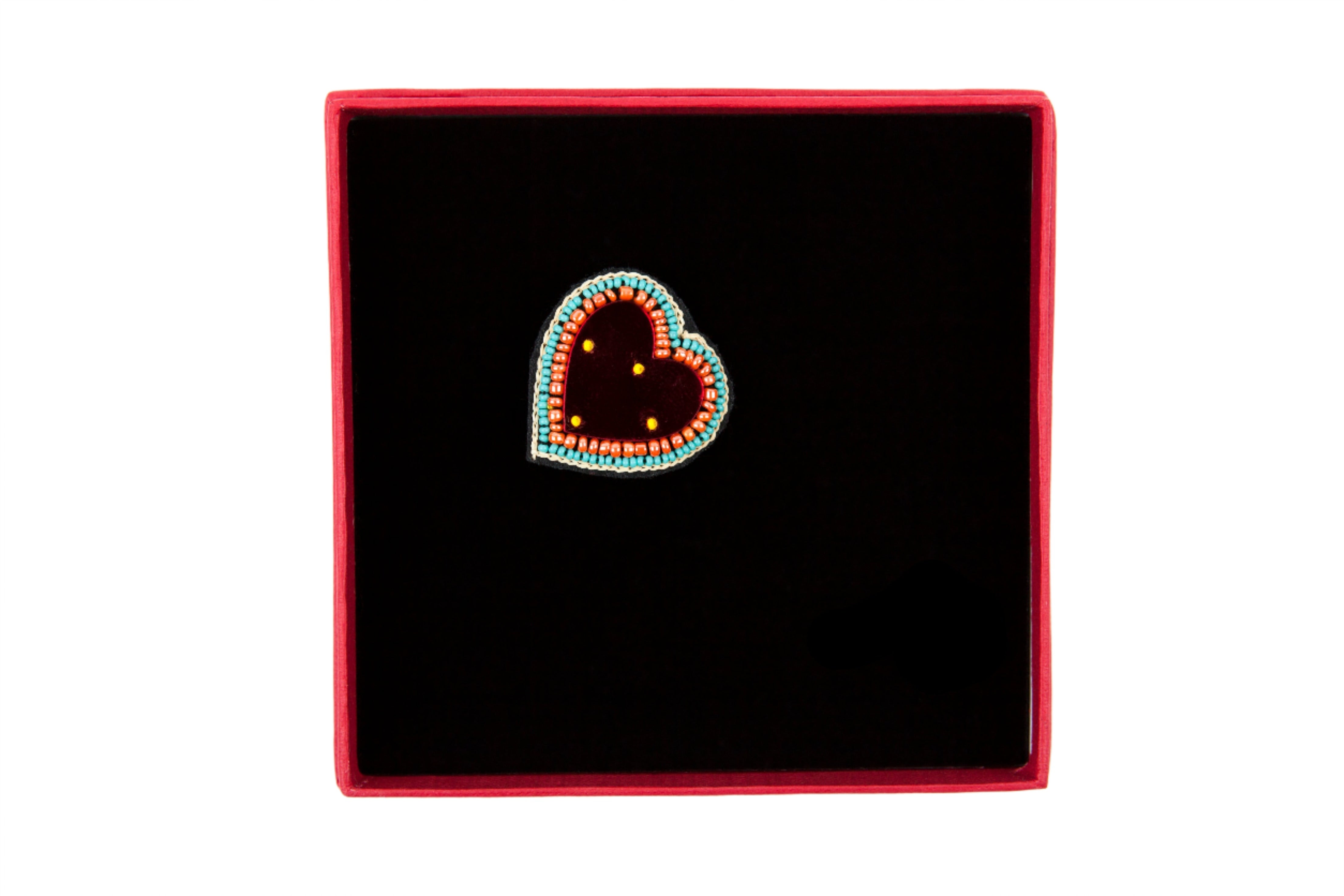 HEART MIRROR Brooch