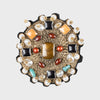 YOURTE Brooch Gold with Stones
