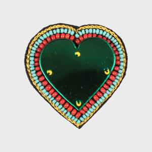 HEART MIRROR Brooch