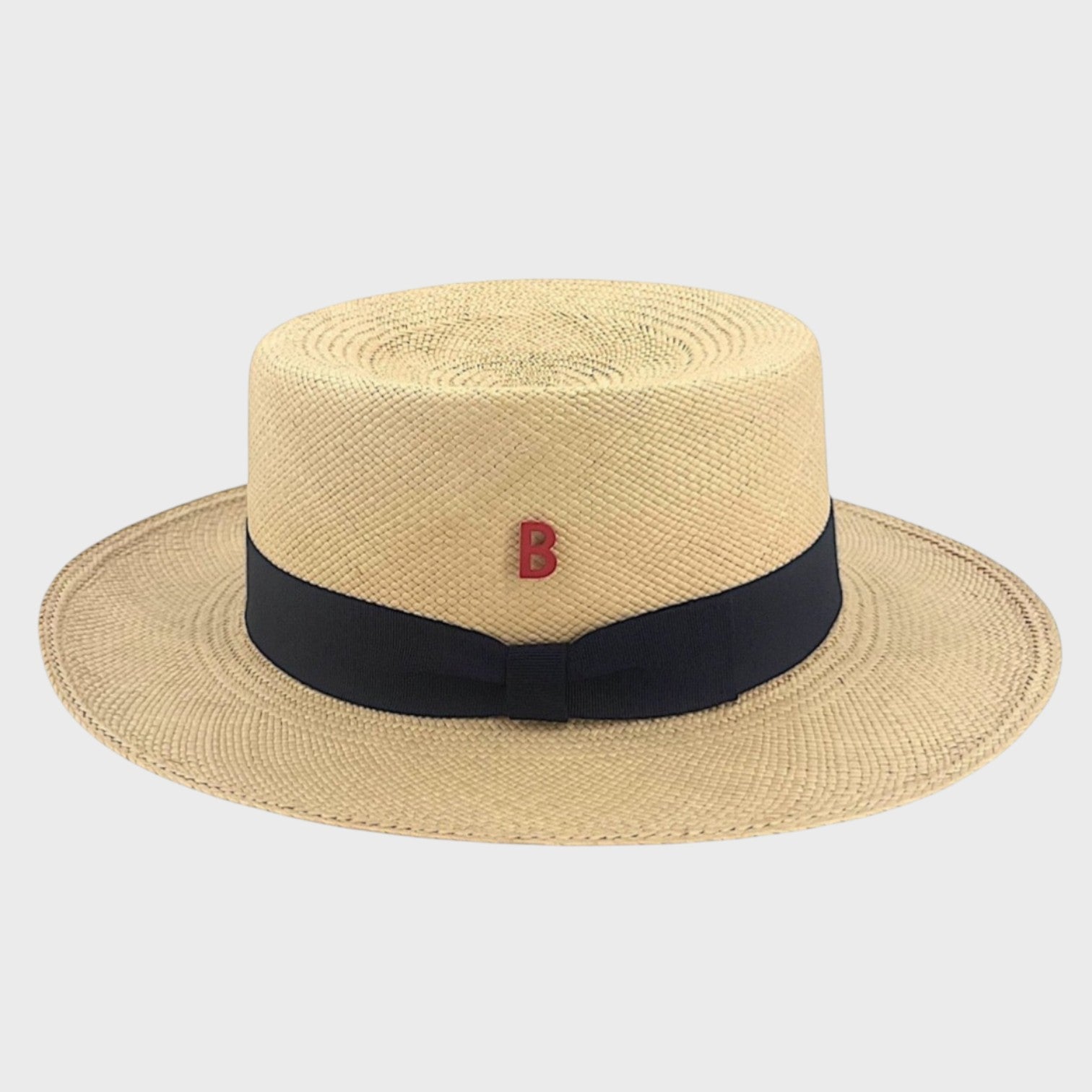 Canotier w/ Black ribbon