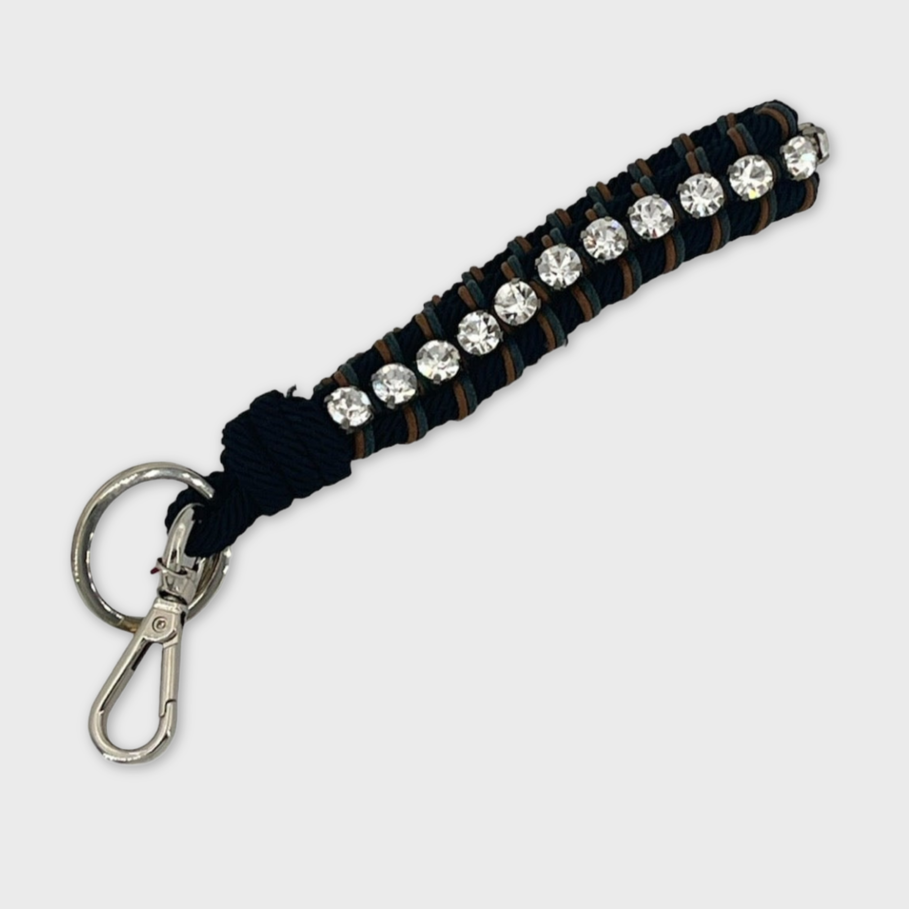 RHINESTONES Key Ring - Midnight