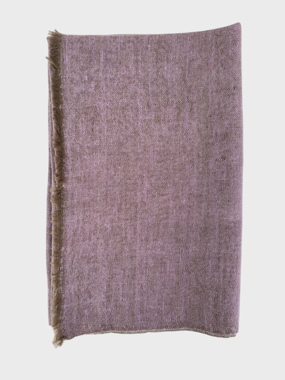 Light Purple cashmere shawl on a white background