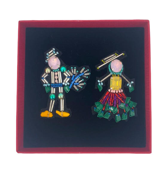 SOUTHERN COUPLE Brooches Pink