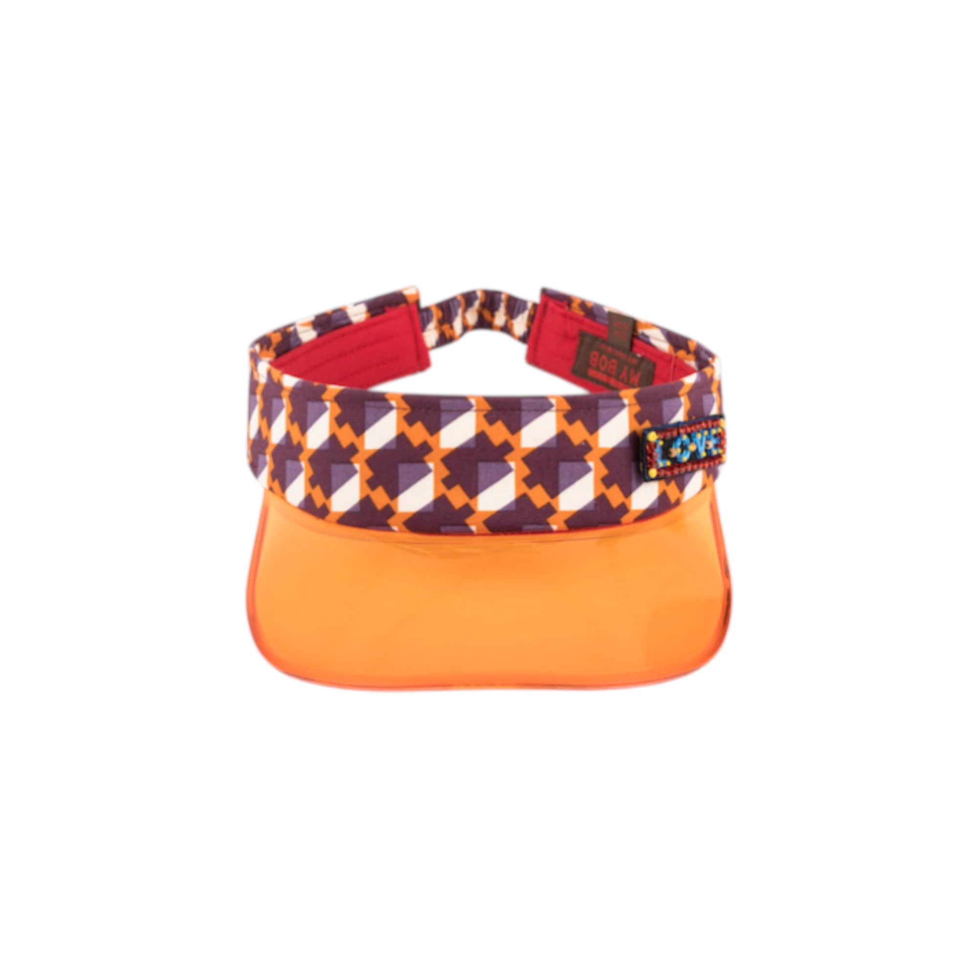 VISOR - Geometric Orange with Love