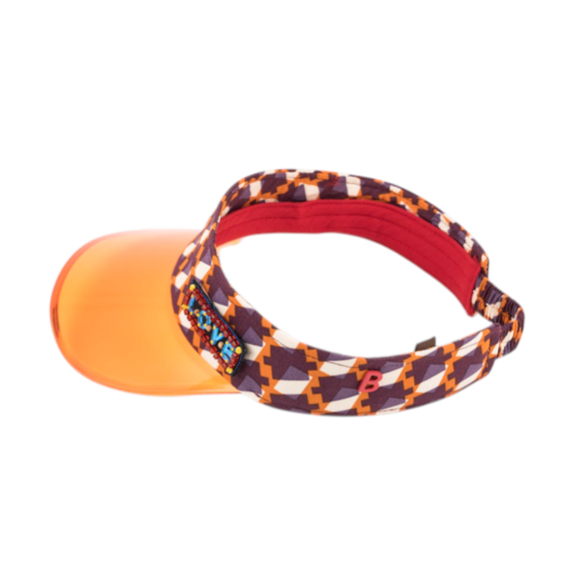 VISOR - Geometric Orange with Love