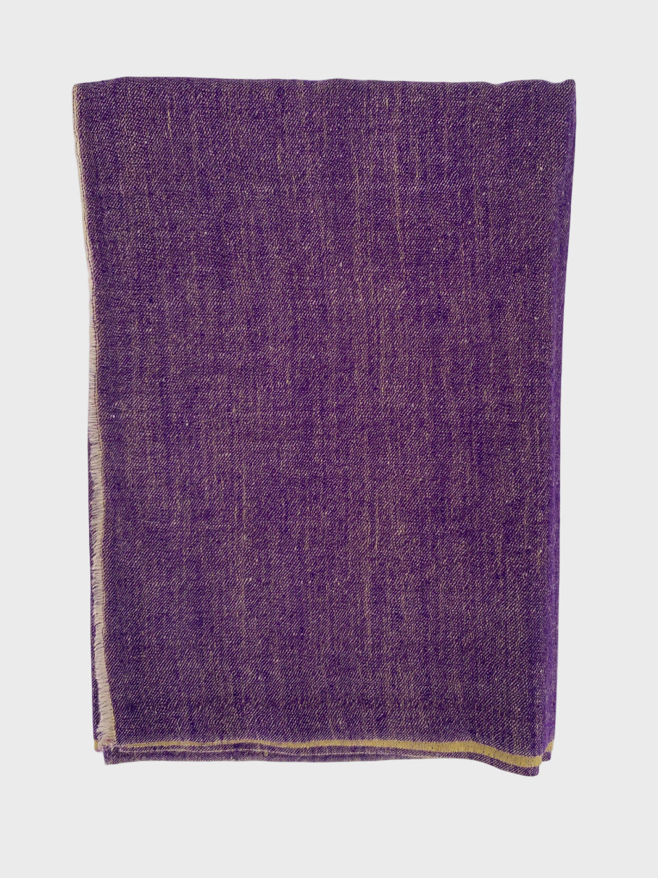 Purple cashmere shawl on a white background