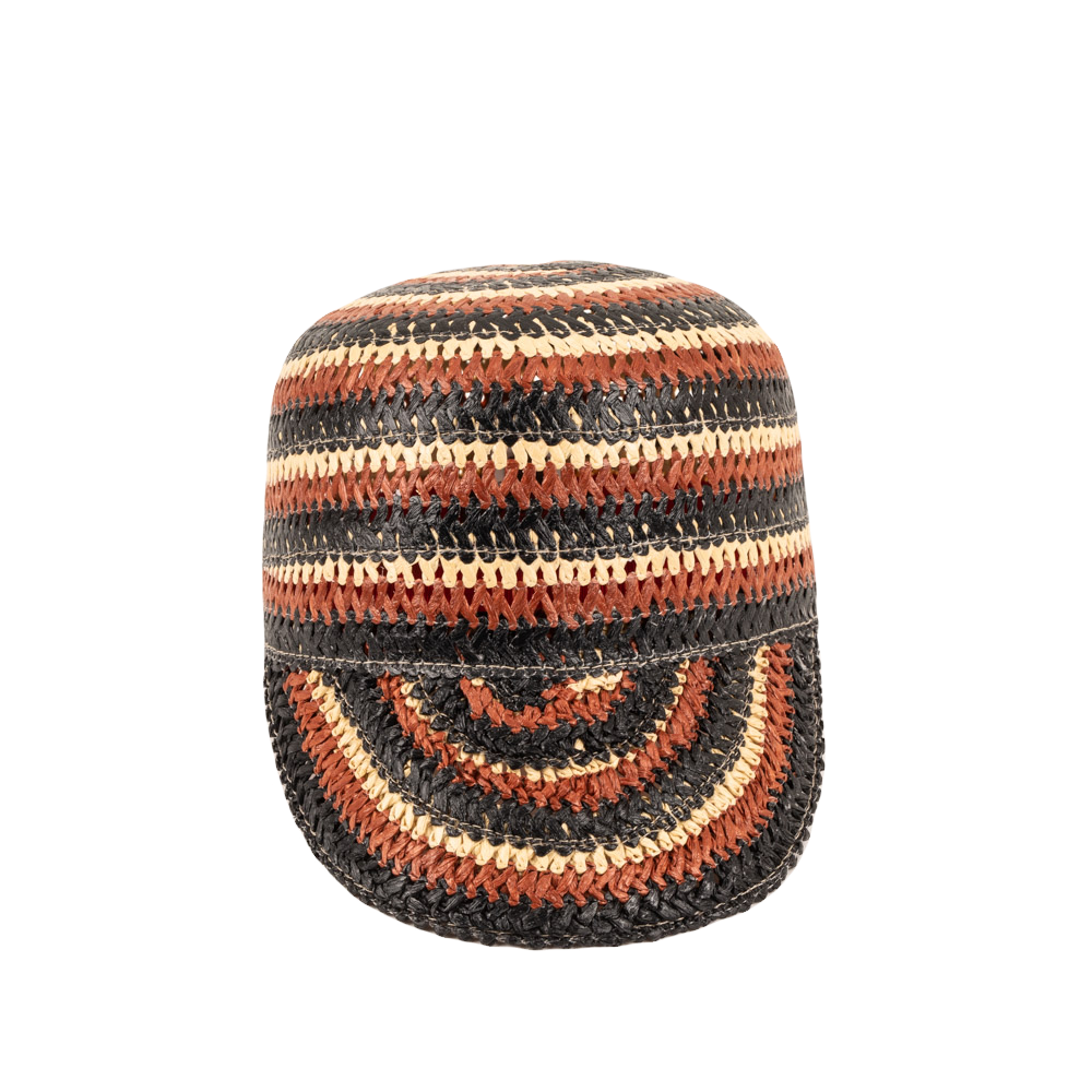 GRACE CAP Viscose Browns and  Black
