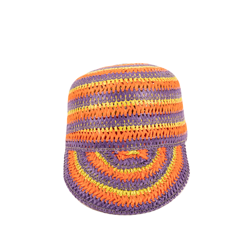 GRACE CAP Viscose Orange&Purple