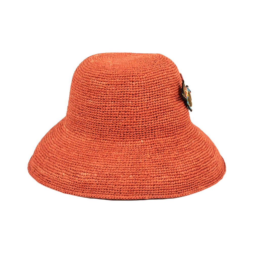 BOB STAR Raffia Terracotta with SCARABEO