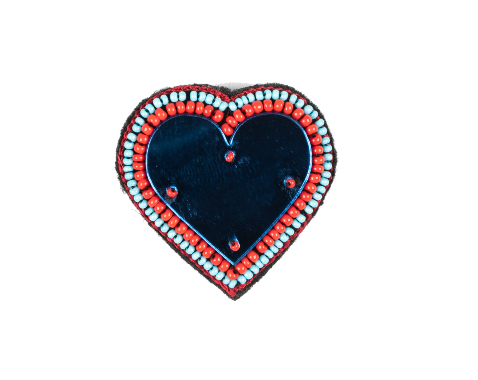 HEART MIRROR Brooch