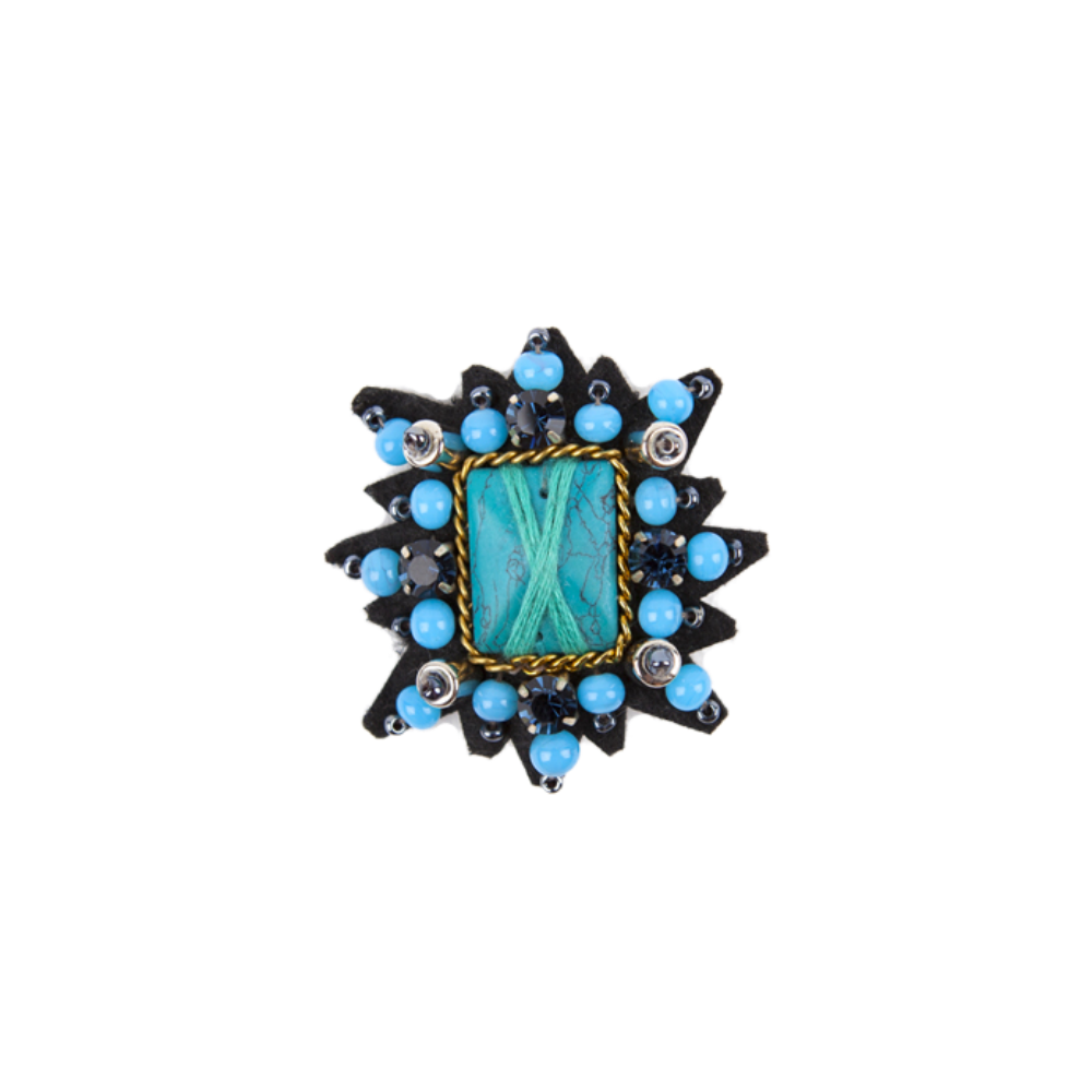 TIARA SQUARE BROOCH