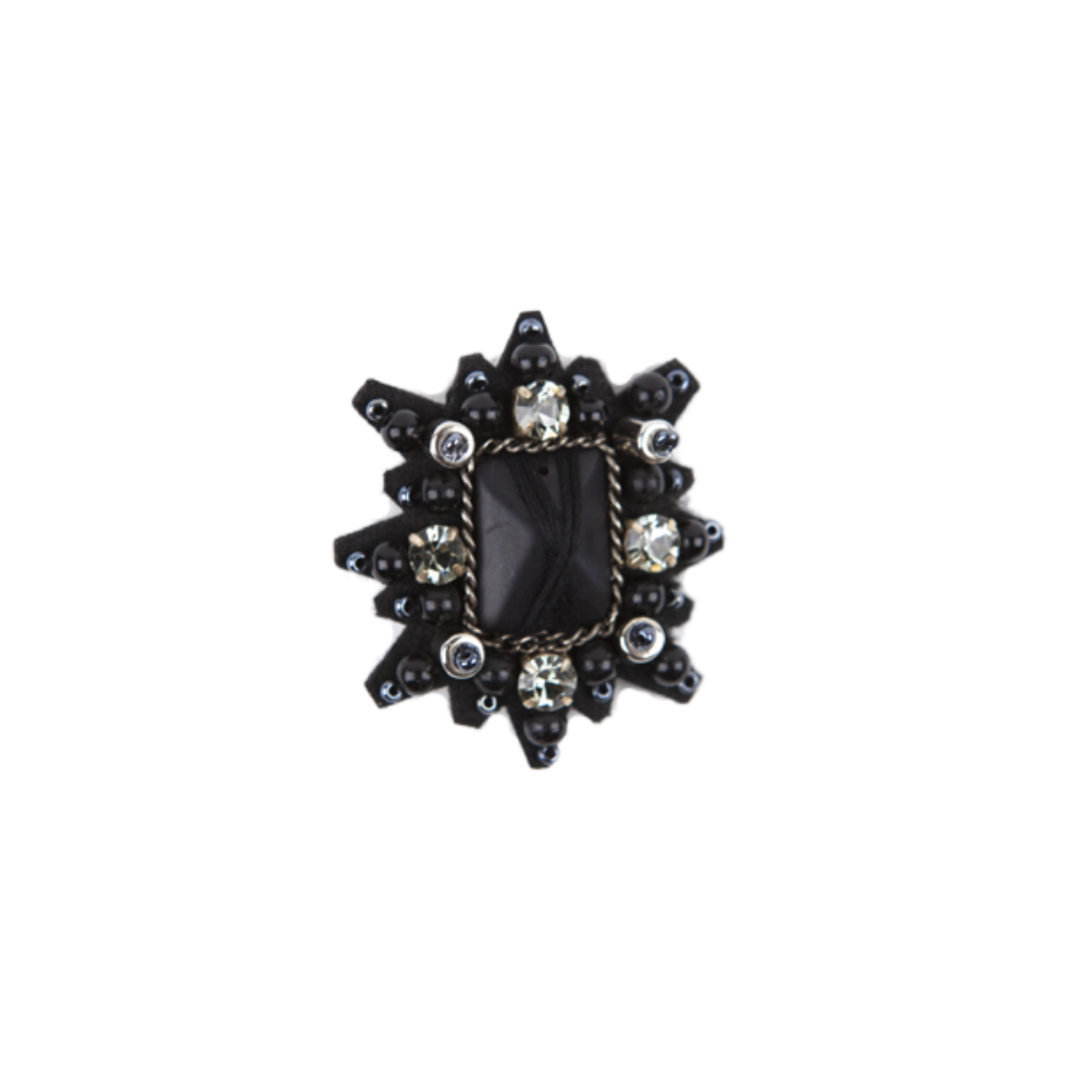 TIARA SQUARE BROOCH