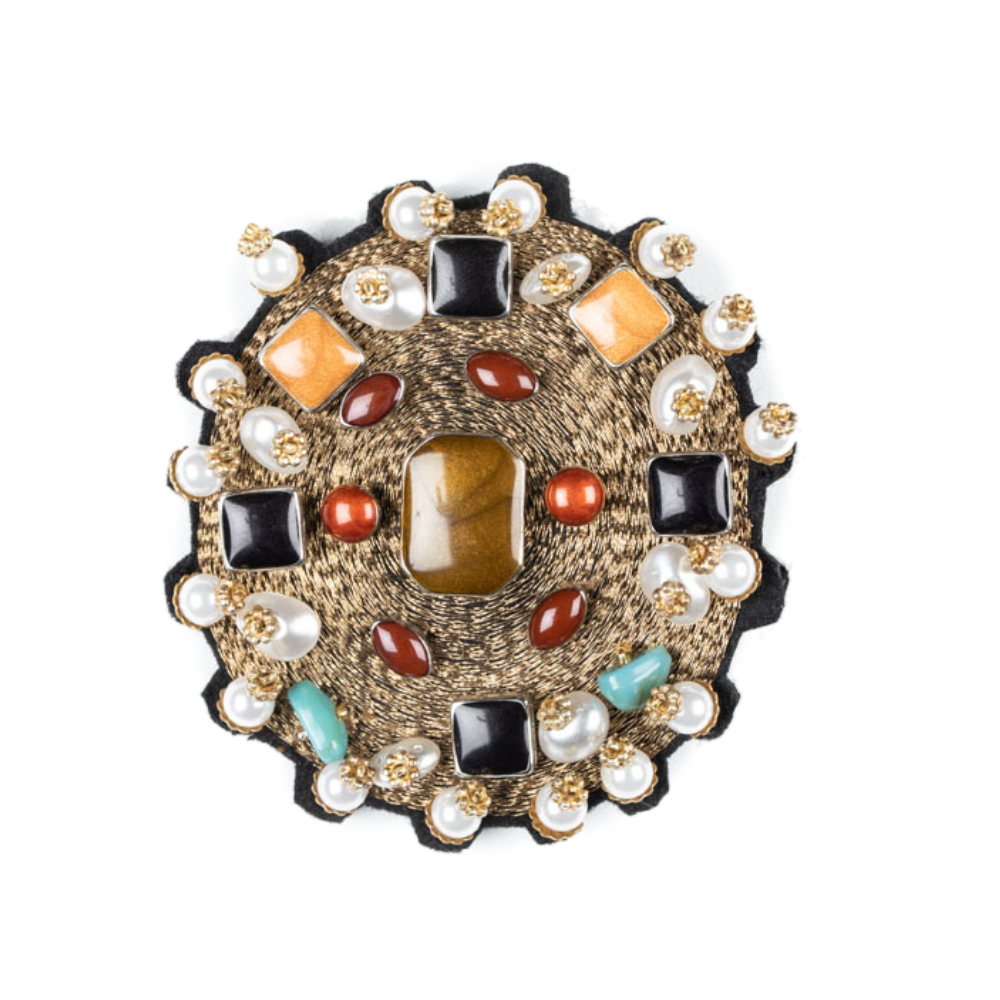 YOURTE Brooch with Stones