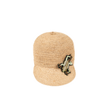 GRACE CAP - raffia - bi weave w/DENDROBATE