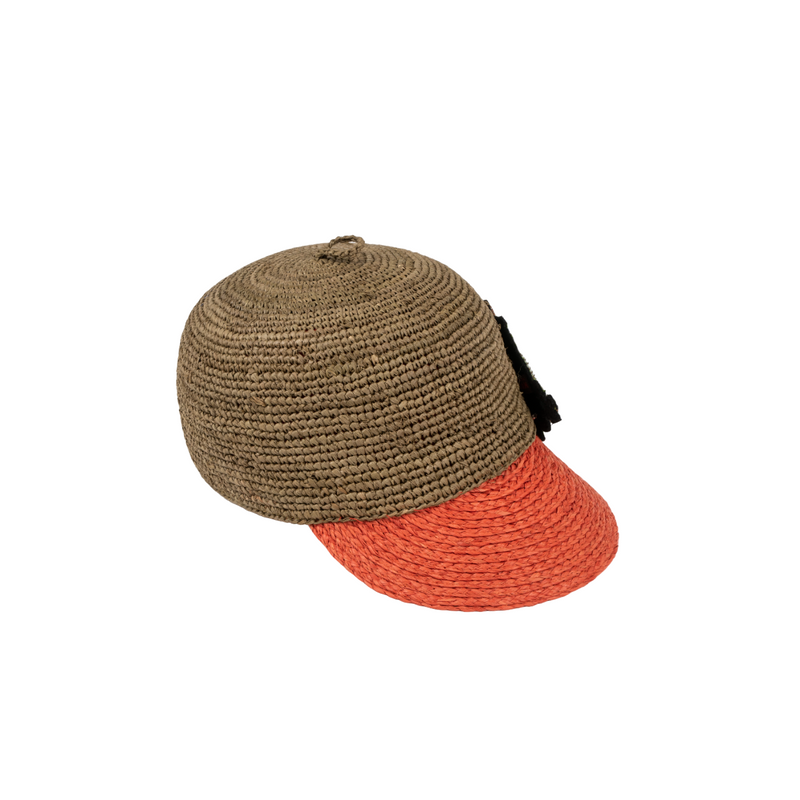 GRACE CAP - Raffia - bi weave w/DENDROBATE