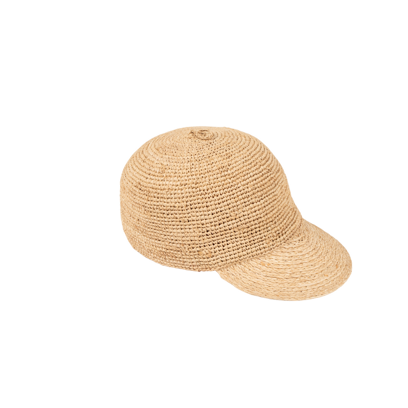 GRACE CAP - Raffia Bi-weave Natural