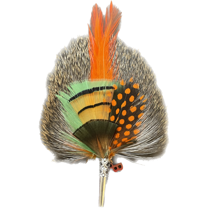 WHISKY feather Brooch